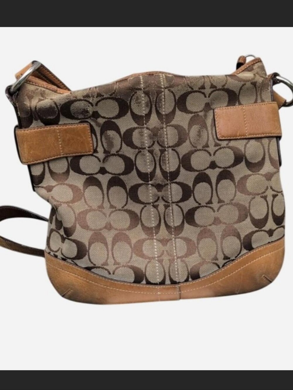 Vintage Y2K Coach Soho Jacquard Canvas & Leather Bag 2006 F06W 3574 - Picture 2 of 12